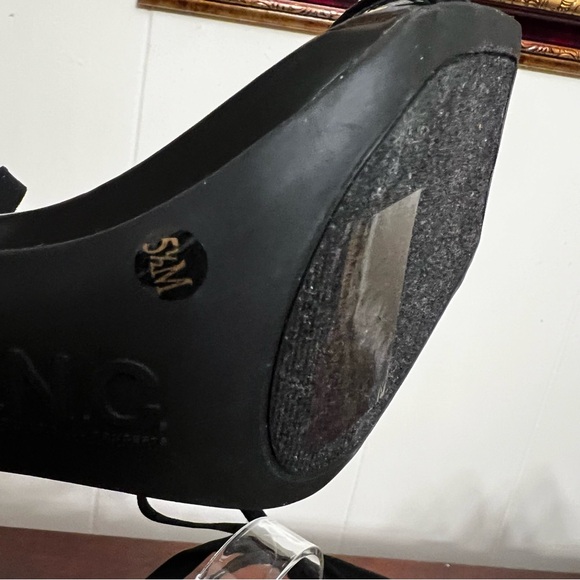 NWOT INC international Concepts Bradki sandals Rhinestone Square Toe Lace up 5.5 - Picture 8 of 10